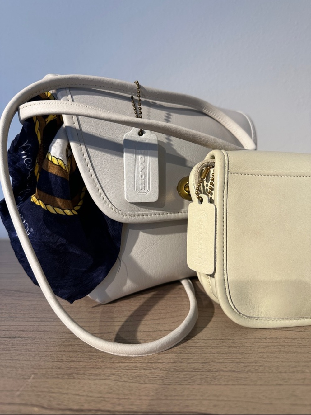 Vintage Coach Legacy Quincy Bag #9919 Bone Glove tanned Leather Crossbody - Picture 16 of 17